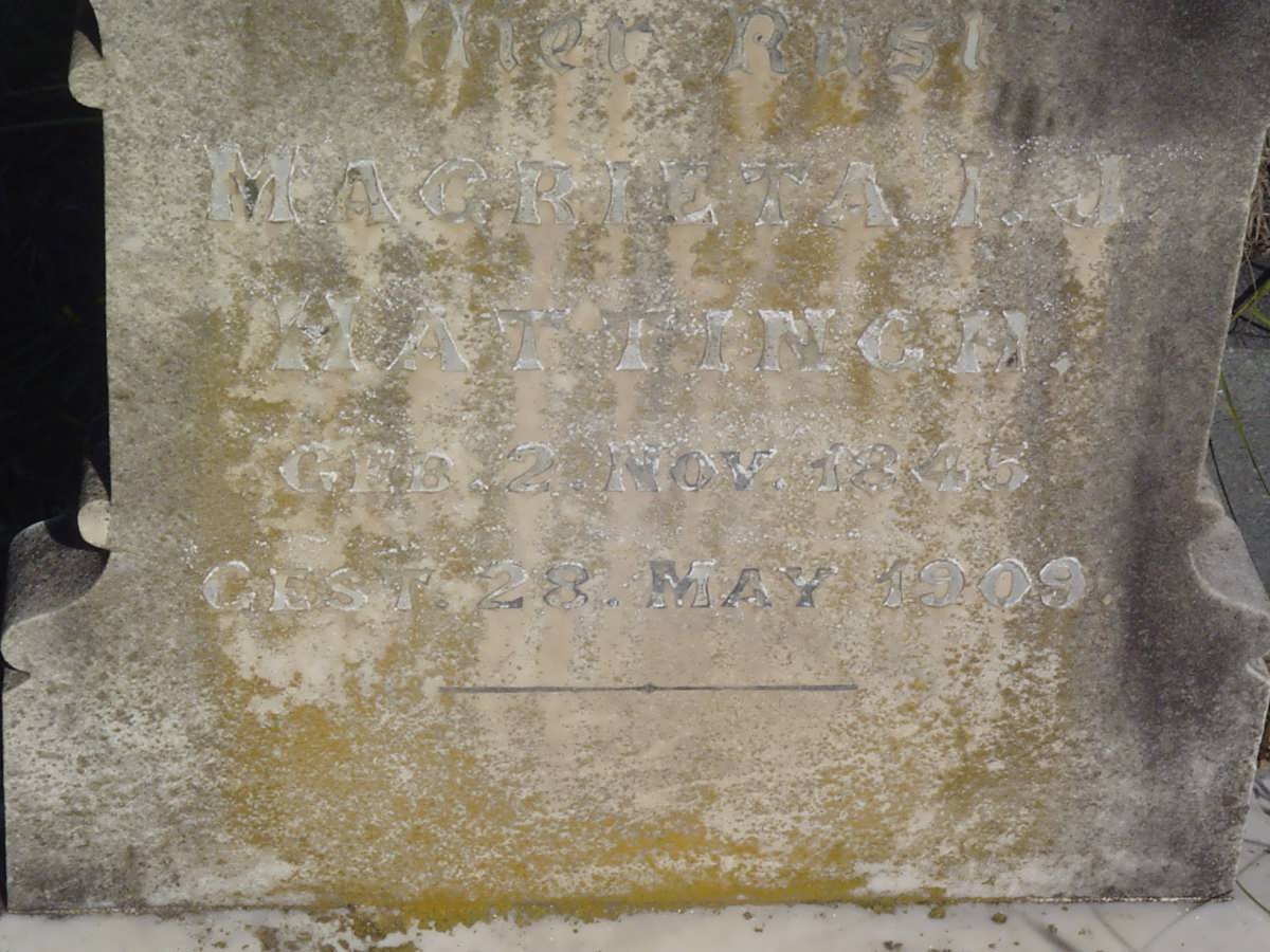 HATTINGH Magrieta I.J. 1845-1909