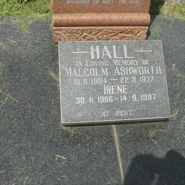 HALL Robert -1946 &amp; Elizabeth -1943 :: HALL Malcolm Ashworth 1904-1977 &amp; Irene 1906-1987