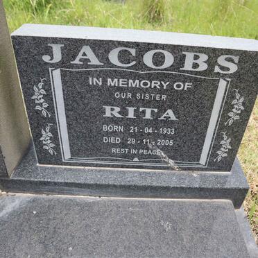JACOBS Rita 1933-2005