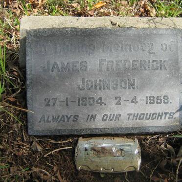 JOHNSON James Frederick 1904-1958