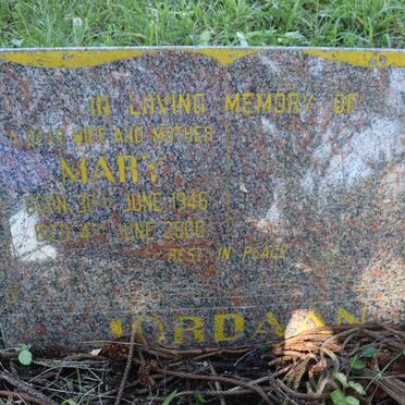 JORDAAN Mary 1946-2000
