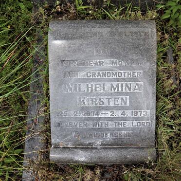 KIRSTEN Wilhelmina 1874-1973