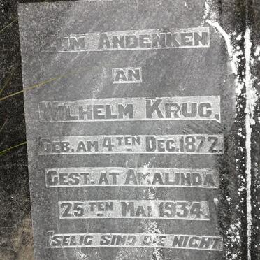 KRUG Wilhelm 1872-1934