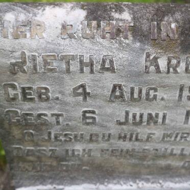 KRULL Rietha 1920-1921