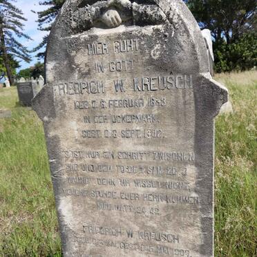 KREUSCH Fredrich W. 18?3-1902 :: KREUSCH Friedrich W. -1909