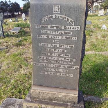 KELLAND Francis Arthur -1898 &amp; Annie Jane GILLARD -1908