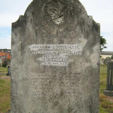 LEIH Johanna Louise nee RIEGER 1855-1885