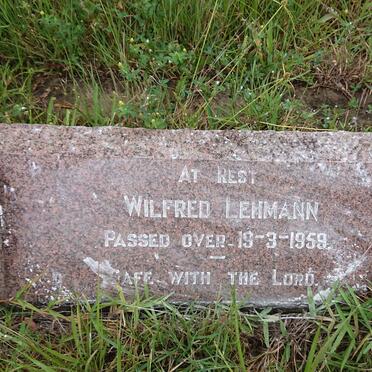 LEHMANN Wilfred -1959