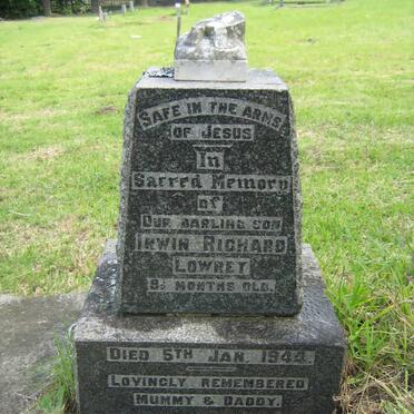 LOWREY Irwin Richard -1944