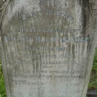 MOLDENHAUER Augusta nee DIENOW 1829-1909