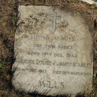 MILLS James Stanley -1943-1944 &amp; Marjorie Louisa 1943-1943