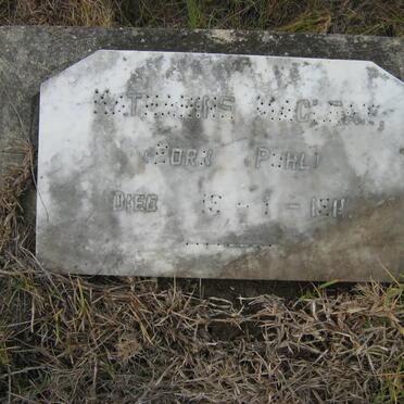 MACLEAN Catherine nee POHL -1911