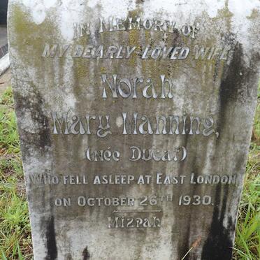 MANNING Norah Mary nee DUCAT -1930
