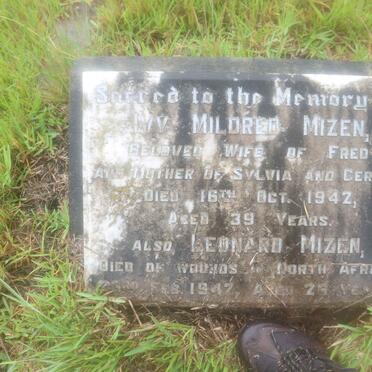 MIZEN Ivy Mildred -1942 :: MIZEN Leonard -1942