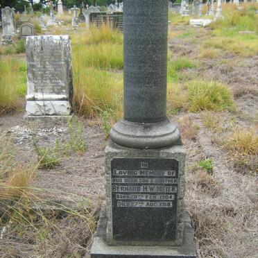 MEIER Bernard H.W. 1904-1918