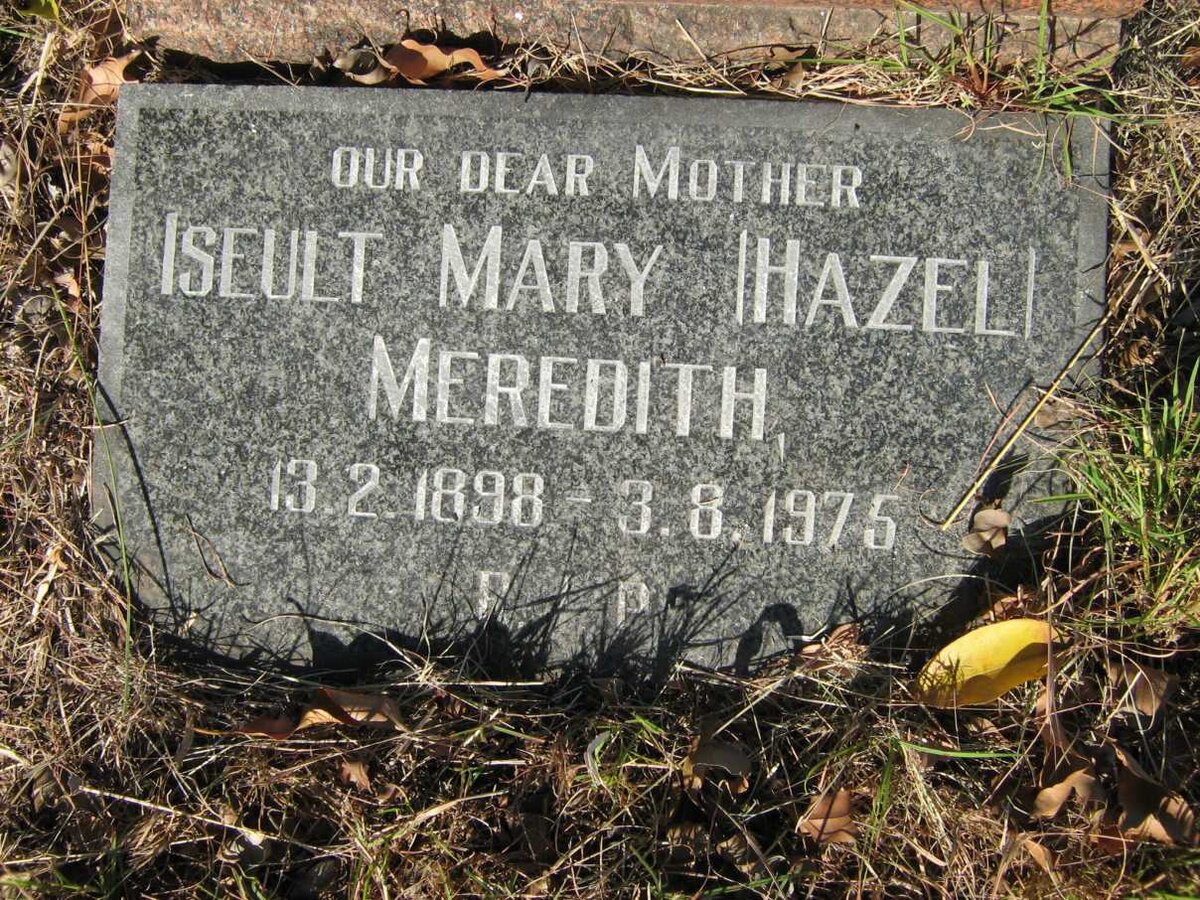 MEREDITH Iseult Mary 1898-1975