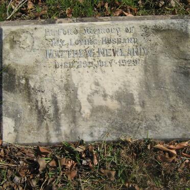 NEWLAND Matthew -1929