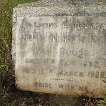 NETTELTON Nellie M. nee DODGE 1892-1929