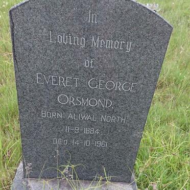 ORSMOND Everet George 1884-1961