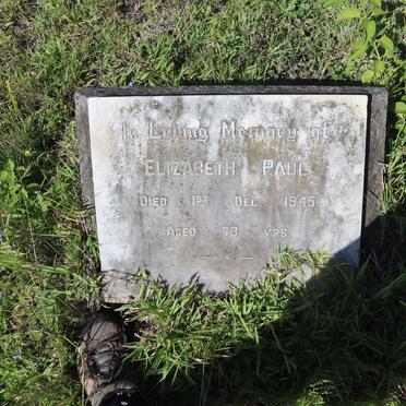 PAUL Elizabeth -1945