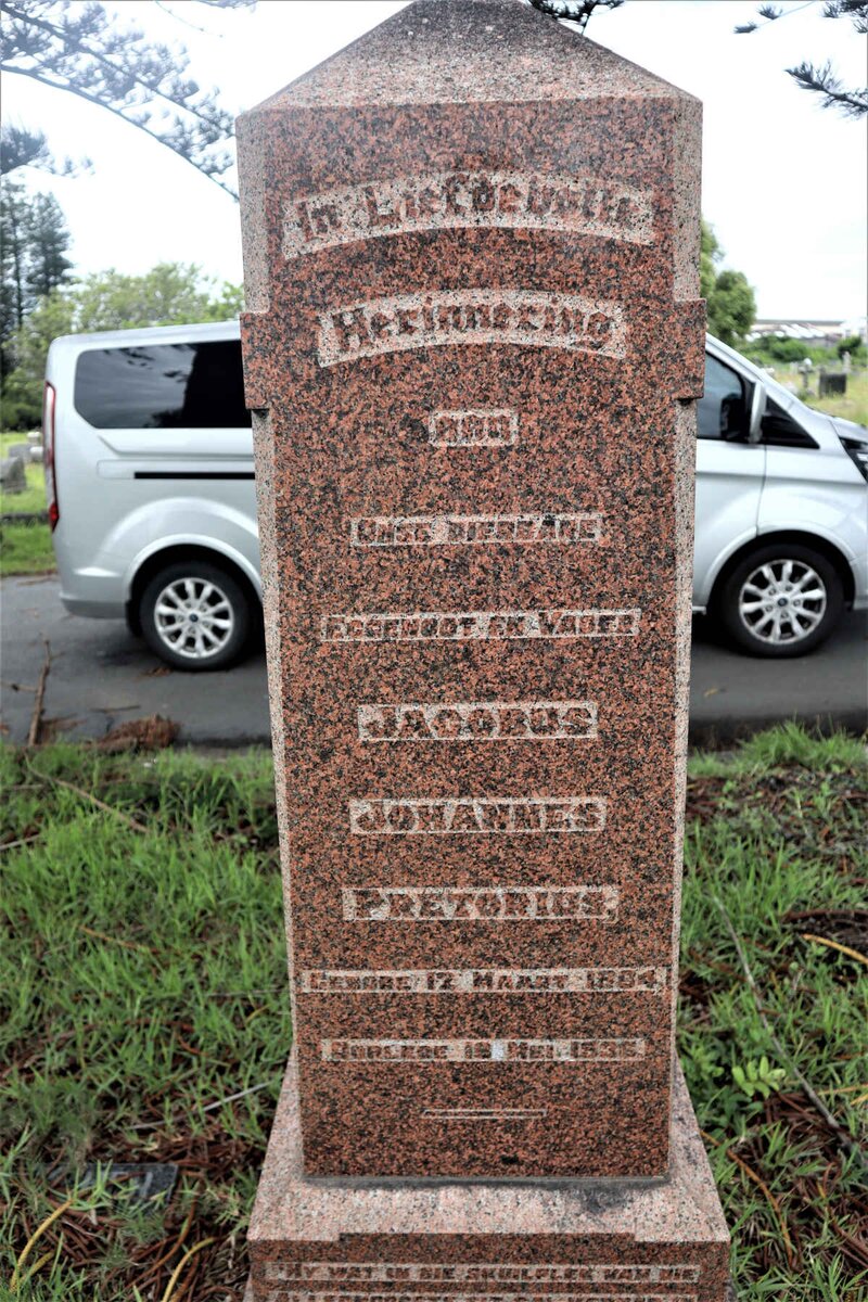 PRETORIUS Jacobus Johannes 1864-1936