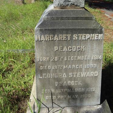 PEACOCK Leonora Steward 1912-1990 :: PEACOCK Margaret Stephen 1914-1983