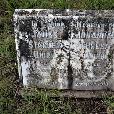 QUIRK James Stanley 1915-1932 :: QUIRK Johannah Theresa 1897-1918