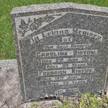 RISTOW Fredrich -1928 &amp; Caroline -1920