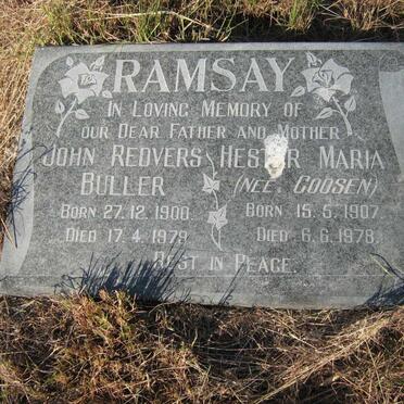 RAMSAY John Redvers Buller 1900-1979 &amp; Hester Maria GOOSEN 1907-1978