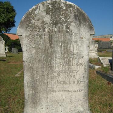 RONALDSON John William -1896