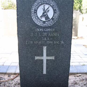 RANDT J.J.L., du -1941