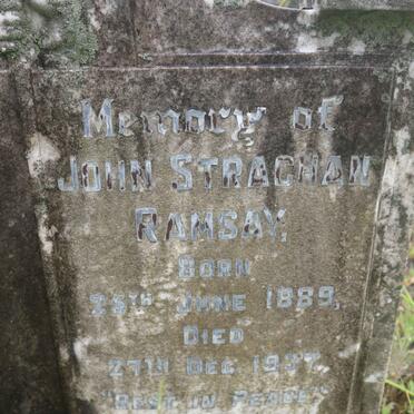 RAMSAY John Strachan 1889-1937