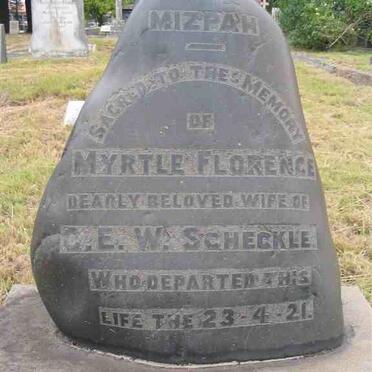 SCHECKLE Myrtle Florence -1921