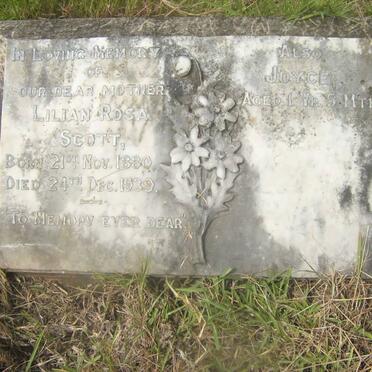 SCOTT Lilian Rosa 1880-1939 :: SCOTT Joyce