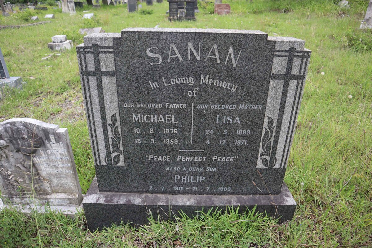 SANAN Michael 1876-1959 &amp; Lisa 1889-1971 :: SANAN Philip 1910-1988