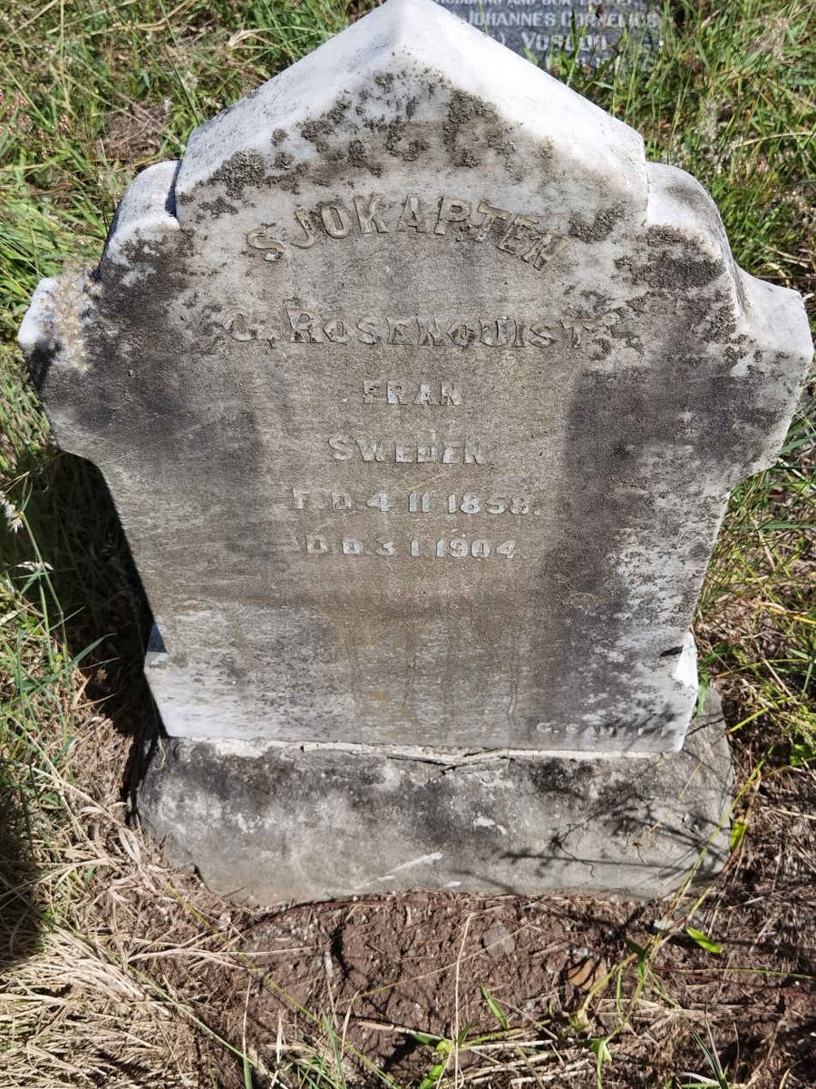 SJOKAPTEN G. Rosenouist 1858-1904