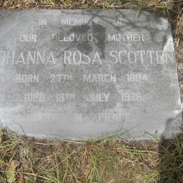 SCOTTEN Johanna Rosa 1894-1976