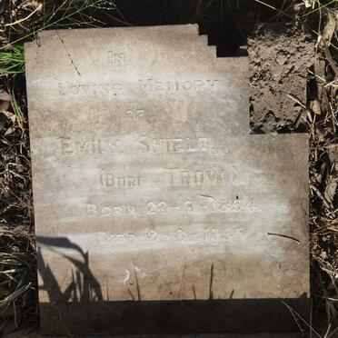SHIELD Emily nee TROW 1854-1935