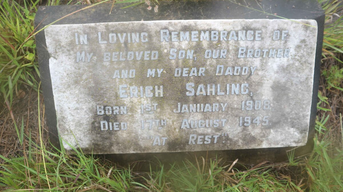 SAHLING Erich 1908-1945