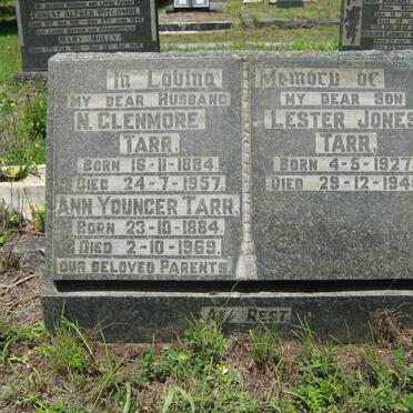 TARR N.Glenmore 1884-1957 &amp; Ann Younger 1884-1969 :: TARR Lester Jones 1927-1945