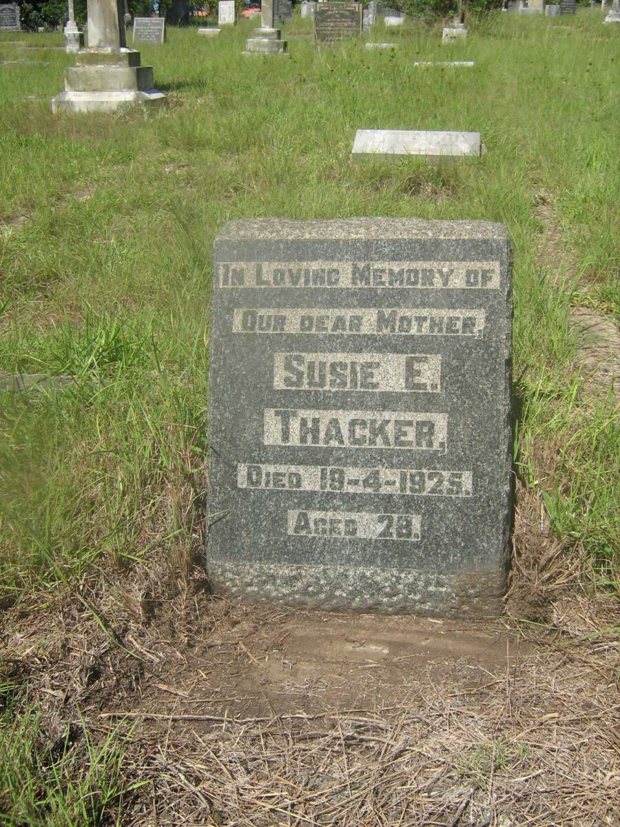 THACKER Susie E. -1925
