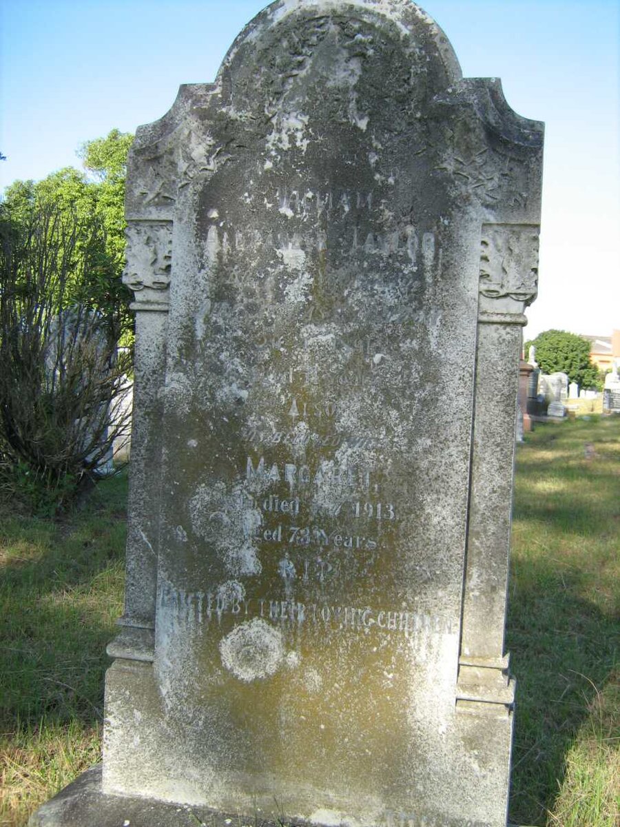 TAYLOR William Alexander -1891 &amp; Margaret -1913