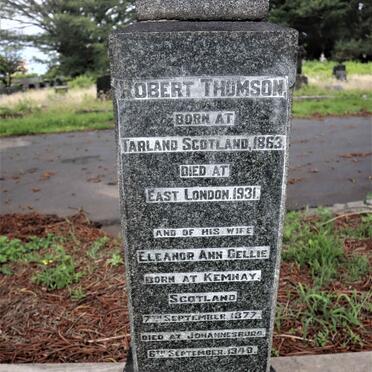 THOMSON Robert 1863-1931 &amp; Eleanor Ann Gellie 1877-1940