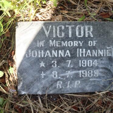 VICTOR Johanna 1904-1989