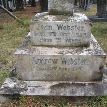 WEBSTER Jean -1936 &amp; Andrew -1927