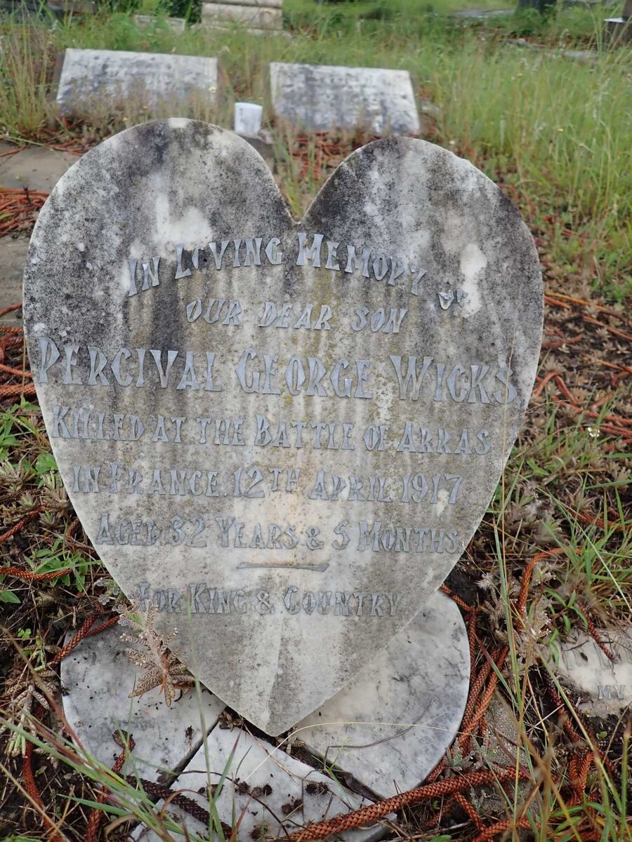 WICKS Percival George -1917