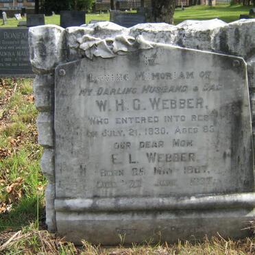 WEBBER William H.G. -1930 &amp; Elizabeth Lydia 1867-1937