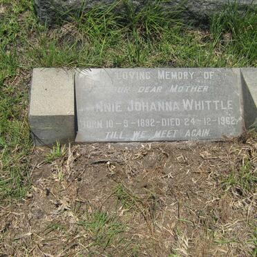 WHITTLE Annie Johanna 1892-1962