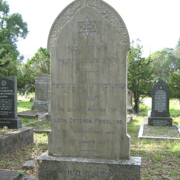 FRIEDLAND Leon Gershon -1938 