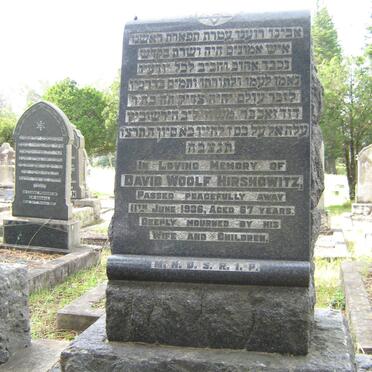 HIRSHOWITZ David Woolf -1936 